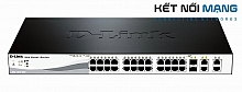 D-Link DES-1210-28P Web Smart 24-Port 10/100 PoE Switch, with (2) 10/100/1000BASE-T Ports and 2 Combo SFP Slots