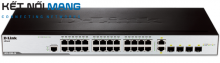 D-Link DES-3200-28 24-Port Fast Fast Ethernet managed L2 switch with 2 Gigabit SFP ports and 2 Gigabit Combo BASE-T/SFP ports