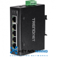 Thiết bị chuyển mạch TRENDnet TI-E50 5-Port Industrial Fast Ethernet DIN-Rail Switch