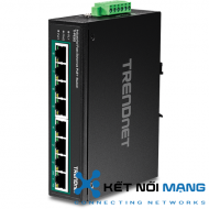 Thiết bị chuyển mạch TRENDnet TI-PE80 8-Port Industrial Fast Ethernet PoE+ DIN-Rail Switch